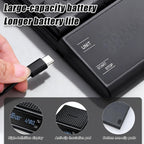 Rechargeable Coffee Scale with Timer, 5kg/0.1g Precision Pour Over Drip Espresso Scale for French Press, Digital Kitchen Scale with Auto Tare, Lit LCD Display and Silicone Cover