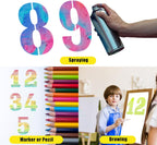 6 Inch Number Stencils Set, 0-9 Plastic Address Number Stencils Reusable Cake Digital Templates for Painting on Wall,Wood,Rock,Mailbox and DIY Art Projects