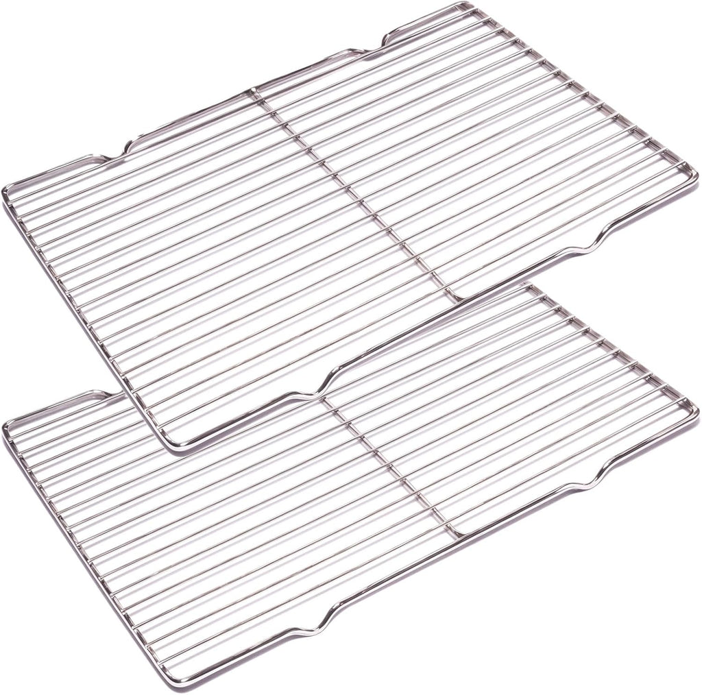 2Pcs Stainless Steel Cooling Racks, Cooling Racks for Cooking and Baking, Cookie Cooling Rack, Oven Cooling Racks for Cooking
