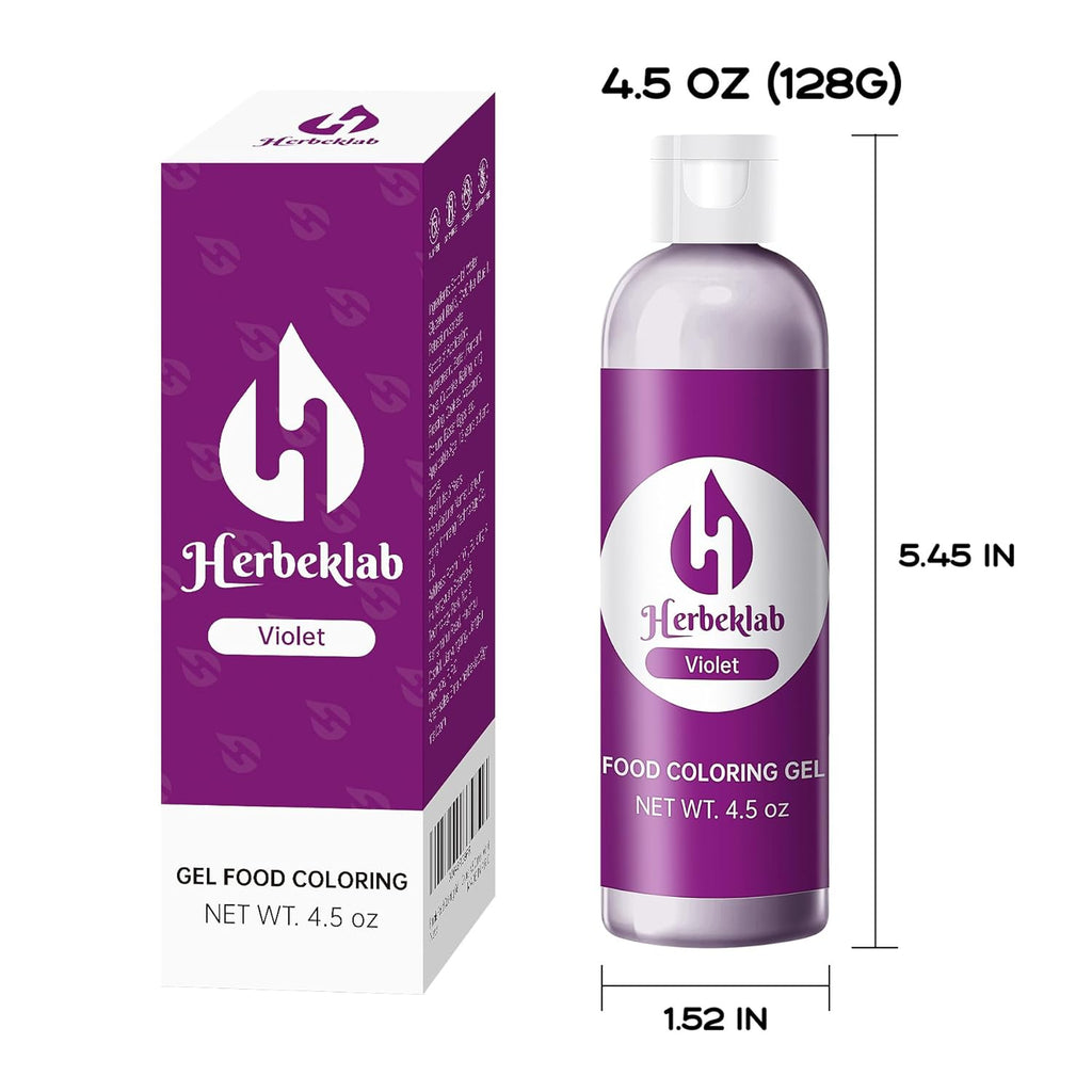 Purple Food Coloring Gel 4.5 oz Professional Grade Purple Food Dye Concentrated Violet Gel Food Coloring for Icing Baking Cake Decorating Cookie Fondant