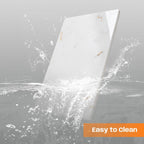 White Marble Cutting Board, Marble Slab Pastry Board With Non-Slip Feets For Baking, Cheese, Charcuterie, Chocolate, 12x20 Inch, Pack Of 1 Piece