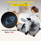 Commercial 12" Blade Meat Slicer 270W | Stainless Steel Electric Food Slicer Adjustable Thickness - Perfect for Restaurant, Deli & Home Use