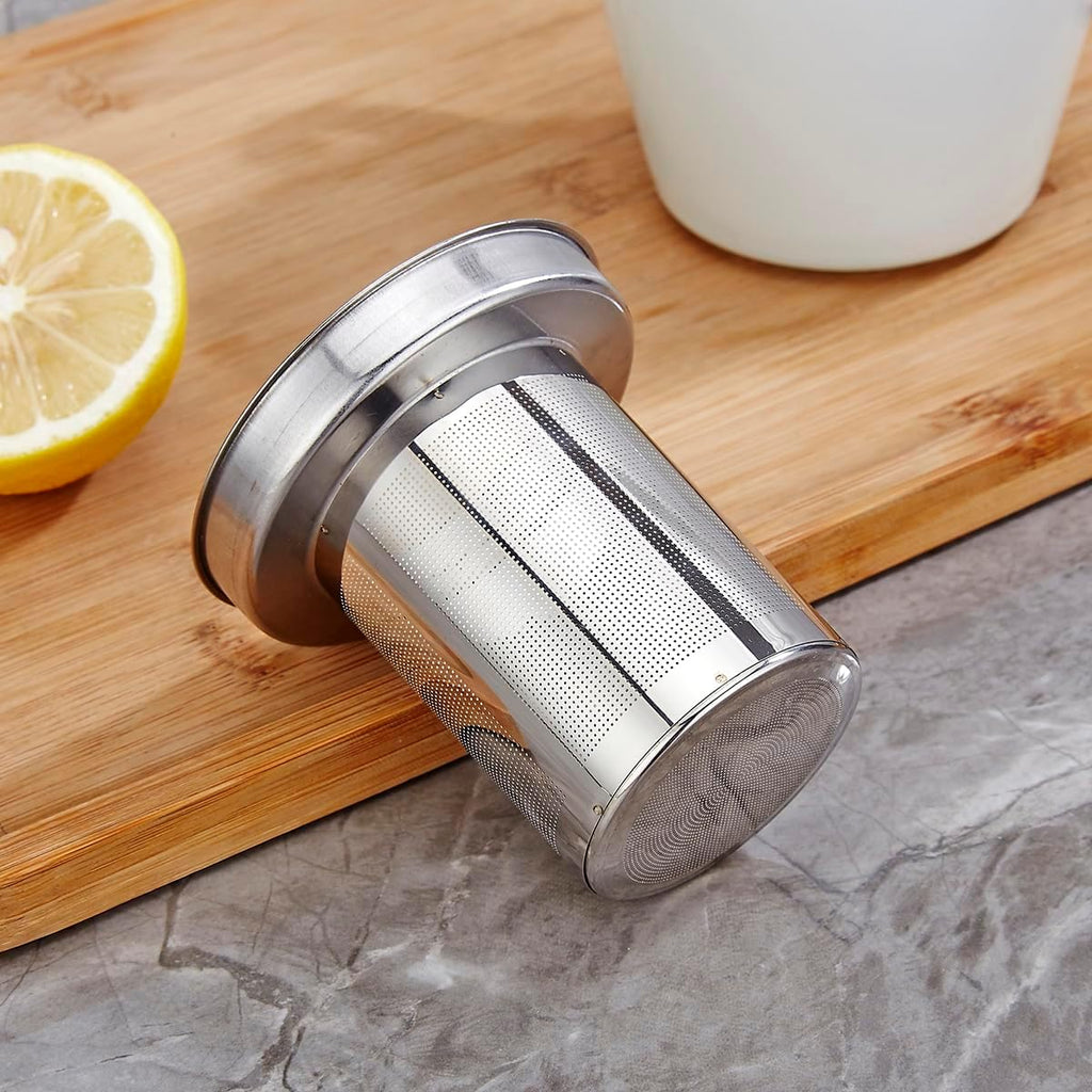 SANQIAHOME 2000ml stainless steel antique style teapot,with Infuser, thickened boiling kettle, lifting handle,Silver