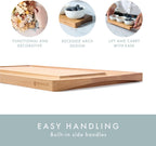 Charcuterie Boards Set - Solid Wood Cheese Board for Serving with Accessories - House Warming Gifts for New Home, Bridal Shower & Wedding Gift, Birthday Gifts for Women