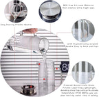 hjn Glass Pitcher with Lid Glass Water Carafe with Handle, Fridge Water Jug Cold or Hot Beverages, Iced Tea, Milk, Juice 1500ml/51oz & aluminum lid