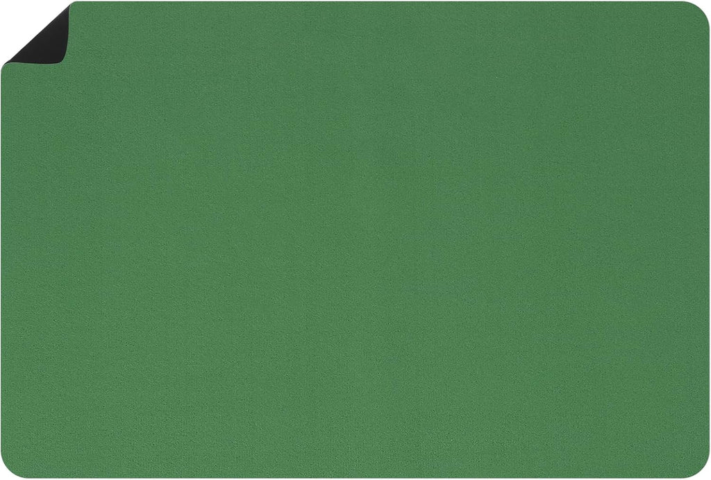 uxcell Silicone Mats for Kitchen Counter, 35.4" x 23.6" Non-Slip Countertop Protector Mat Heat Resistant Coffee Mat Waterproof Table Placemat, Dark Green