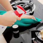 Homaxy 100% Cotton Waffle Weave Kitchen Dish Towels, Ultra Soft Absorbent Quick Drying Cleaning Towel, 13 x 28 Inches, 4-Pack, Teal