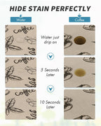 AMOAMI Coffee Mat Hide Stain Rubber Backed Absorbent Dish Drying Mat for Kitchen Counter - Fits Under Coffee Maker & Espresso Machine (16X24, MILK TEA)