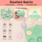 KALAIEN Flower Silicone Molds,Rose Flower Chocolate Mold Daisy Silicone Mold for Crafts,2 Pcs Rose Silicone Mold Fondant Molds for Cake Decorating
