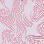 Cake Stencil - Seamless Delicate Pattern for Decorating Tall Double Barrel Cake to Use with Buttercream, Royal Icing, Ganache, Paint, Airbrush (Riya)