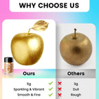 Edible Glitter for Cocktails and Cakes, 12 Colors x 5g Food Grade Shimmer Luster Dust Edible Set, Food Glitter for Drinks Cookies Chocolate