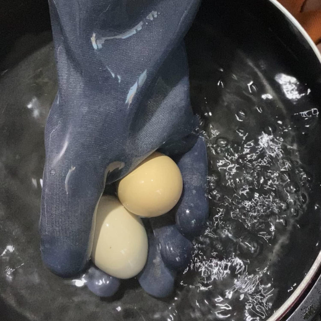 DEYAN Silicone BBQ Gloves, 932°F Heat Resistant Oven Gloves with Fingers, Kitchen Waterproof Hot Proof Glove for Fryer, Smoker, Baking, Cooking, Cutting(10/XL)