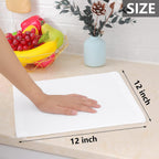 Homaxy 100% Cotton Waffle Weave Kitchen Dish Cloths, Ultra Soft Absorbent Quick Drying Dish Towels, 12 x 12 Inches, 12-Pack, White