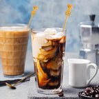 Pineapple Drink Stirrer Sticks Stainless Steel Coffee Beverage Stirrers，Set of 4 Cocktail Swizzle Stick,7.28", Gold