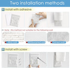 Cup Dispenser Large Pull Type,Paste or Screw Plate Mountable,Fits 7oz to 12oz Cone or Flat Bottom Cup,17”Tube,Mounting Water Dispenser Cooler or Wall,Attractive at Home Office (Large,White)