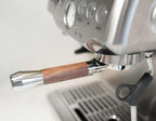 LILQ 54mm Spouted Portafilter Compatible with Breville Barista Express, Barista Pro, Bambino, and More – 18-20g basket included (WalnutV2Fusion, 54mm Double Spouts)