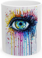 11 OZ Novelty Coffee Mug – Eye-Catching Colorful Design – Fun Ceramic Cup for Coffee, Tea, or Cocoa – Unique Christmas Gift for Friends, Family, Coworkers & Coffee Lovers