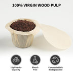 200 Count Fanativita K Cup Filters Disposable with Genius Lid Design, Fit All Reusable K Cups for Keurig (Unbleached)