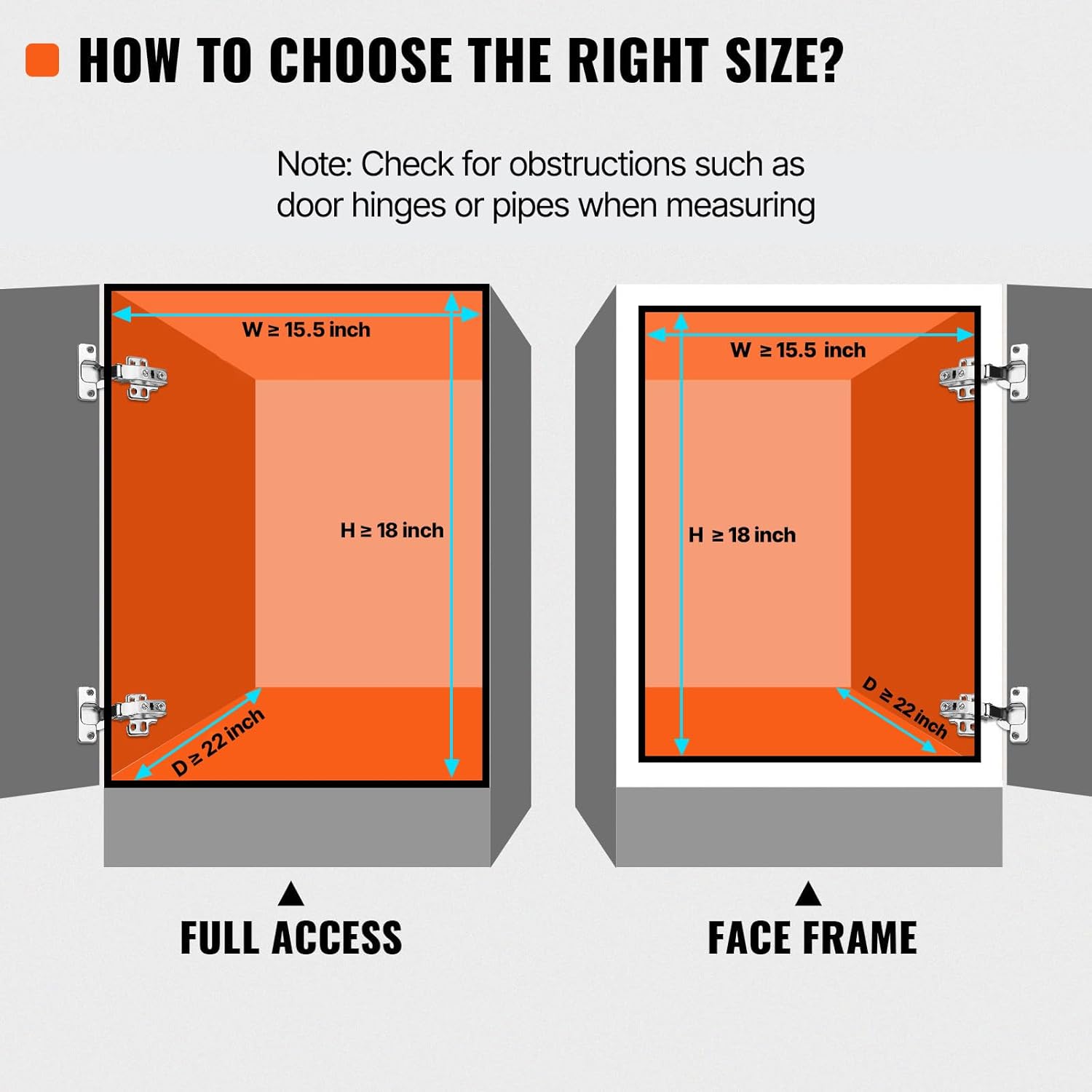 VEVOR Pull Out Cabinet Organizer, 14"Wx21"D Heavy 2 Tier Duty Slide Out Pantry Shelves, Chrome-Plated Steel Roll Out Drawer for Under Sink, 15.5"Wx22"D Install Size for Cabinet