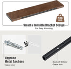 Floating Shelves for Wall, USA-Sourced Walnut Wood 55 Inch Long Wall Shelves, Natural Wooden Wall Mounted Picture Ledge Shelf, Nursery Book Storage Shelf Kids Bookshelf, Display Shelf for Bathroom