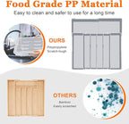 Expandable Large Silverware Organizer - BPA-Free Food-Safe Kitchen Utensil Drawer Organizer, Adjustable 4-7 Deeper Slots Cutlery Tray for Forks Knives, Kitchen Organizers and Storage Solution