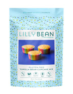 LillyBean Gluten Free Vanilla Bean Cake and Cupcake Mix with No Artificial Colors - Dairy and Soy Free, Vegan - Makes Delicious Desserts - Cakes, Donuts, Cake Pops - 12 oz