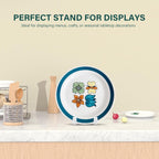 Artliving Plate Display Stands Easel Holder - 3-Inch Plastic Stand for Small Decorative Plates, Pictures and Photos - White (6-Pack)