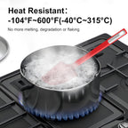 Premium Silicone Spatula Set, JXWING Flexible Heat Resistant Non-slip Handle Baking Cooking Rubber Spatulas, Red