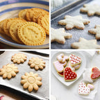 Metal Cookie Cutters Set 24 Pieces, Cookie Cutter -Heart, Star, Round, Flower, Animals for Valentine'S Day Christmas Holiday