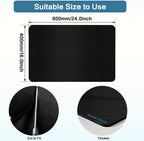 Coffee Mat 16''x24'', Dish Drying Mats for Kitchen Counter Absorbent Hide Stain Bar Mat Coffee Bar Accessories Anti Spill Mats Rubber Backed Fit Under Coffee Maker Espresso Machine Dish Rack (Black)