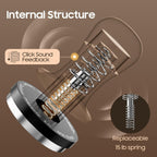 MHW-3BOMBER 58.5mm Espresso Tamper with Sound Feedback, Calibrated Coffee Tamper 30lbs, Tamper for E61 Espresso Machine, Flat Base T7067F-OS