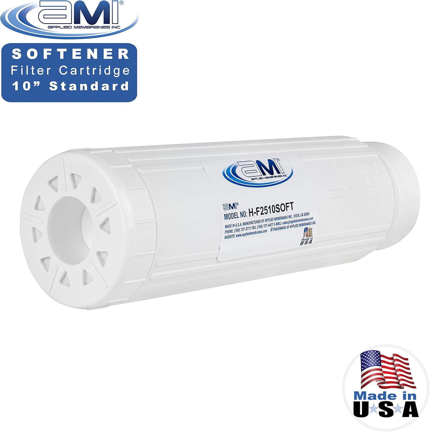 Water Softening Filter Cartridge | 10" Standard Universal Size | Ion Exchange Filter Softens Water | Great for Espresso and Washing Machines (1, 10" Standard)