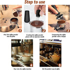 Espresso Hand Tamper 51mm, Coffee Tamper with WDT Tool Calibrated Spring Loaded, Hand Tampers with Silicone Mat, 100% Flat Stainless Steel Base Tamper for Espresso Coffee Machine