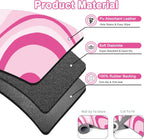 Coffee Bar Mat for Countertop, 17" X 28” Super Absorbent Dish Drying Mat, Large Kitchen Counter Mats Fits Under Coffee Maker, Non-slip Espresso Machine Pad, Pink Abstract