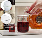 High Borosilicate Glass Measuring Cup with V-Shaped Spout, 30ml (1oz) | Pack of 2 – Precision Glass Measuring Cup for Kitchen & Bar