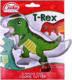 T-Rex Dinosaur, Sweet Cookie Crumbs Cookie Cutter, Stainless Steel, Dishwasher Safe