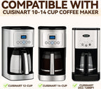 Coffee Filter Compatible with Cuisinart Coffee Maker, Permanent Stainless Cone Filter for Cuisinart DCC 1200P1 3200NAS 3400NAS