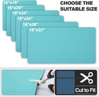 Dish Drying Mat for Kitchen Counter | Coffee Bar Mat for Countertops | Heat Resistant Drainer Mat with Non-slip Rubber Backed | Hide Stain Kitchen Absorbent Draining Mat | Turquoise 16"x18"