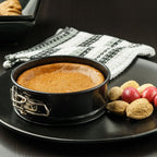 uxcell 11 Inch Springform Pan Nonstick Cake Pan with Removable Bottom Round Leakproof Cake Baking Pans Molds for Baking, Cheese Cakes, Pizza, Biscuits, Black（1pcs