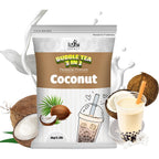 Fusion Select 2.2lb Coconut Milk Tea Powder Coconut Flavored-3-in-1 Drink Powder with Cream & Sugar - Instant Pre-Mixed Beverage for Hot or Cold Blends or Yummy Frappes