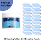 New England Stories Jura Compatible 30 Cleaning + 30 Descaling Tablets Kit - Clean Coffee Oils & Remove Limescale for Coffee Machines
