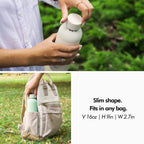 KIVY Stainless Steel Insulated Water Bottle 16oz | Leak Proof BPA-Free Metal Water Bottle - Slim water bottle no straw - Blue water bottle screw top