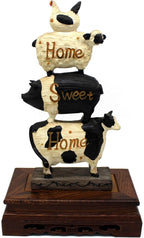 CVHOMEDECO. Primitives Rustic Rosewood Rectangle Display Stand Vase Pot Base Fishbowl Pedestal Stand. (6-1/2 Inch)