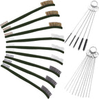 9pcs Wire Brush with Carburetor Cleaning Kit for Car,3pcs Brass Brush,3pcs Steel Brushes,3pcs Nylon Brushes