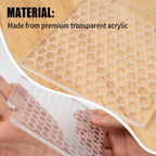 KALAIEN 3 Pack Cookie Embosser Set, Fondant Impression Mats Acrylic Embosser for Fondant Stamps, Texture Sheets for Polymer Clay, Chocolate, Cupcake Topper, Fondant Molds-Style 3