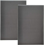 17.7" x 11.8" Rubber Bar Mats, Non-Slip and Anti-Spill Non-Toxic Soft Rubber Mats, Coffee Bars, Bars, Restaurants and Barbers Service Mats, Gray, 2Pack