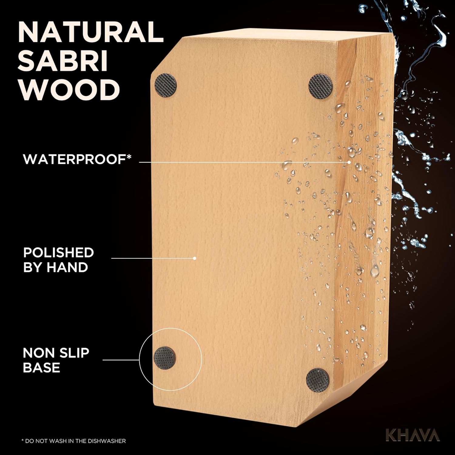 KHAVA Espresso Tamping Station | Wooden Coffee Tamper Station 51-54 mm | Espresso Organizer Portafilter Holder | Coffee Station Organizer for Countertop | Espresso Accessories for Coffee Bar, Natural