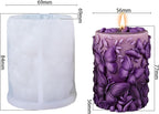 Butterfly Flower Cylinder Molds Silicone Wave Spiral Candle Mold - Silicone Resin Casting Molds for Candle & Resin & Soap Craft Supplies