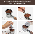 Espresso Accessories Kit 51mm Tamper: Espresso Tamper Kit, Coffee Tamper Tool Espresso Kit | WDT Tool Espresso, Dosing Funnel, Tamper Mat, Espresso Tools for Espresso Machines and 51mm Portafilters