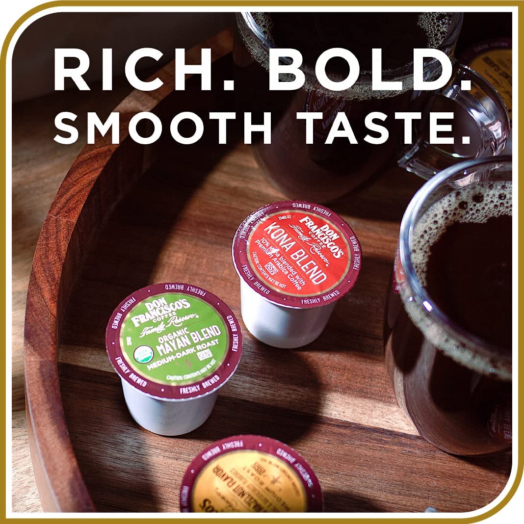 Don Francisco's Breakfast Blend Dark Roast Coffee Pods - 12 Count - Recyclable Single-Serve Coffee Pods, Compatible with your K- Cup Keurig Coffee Maker (Pack of 2)